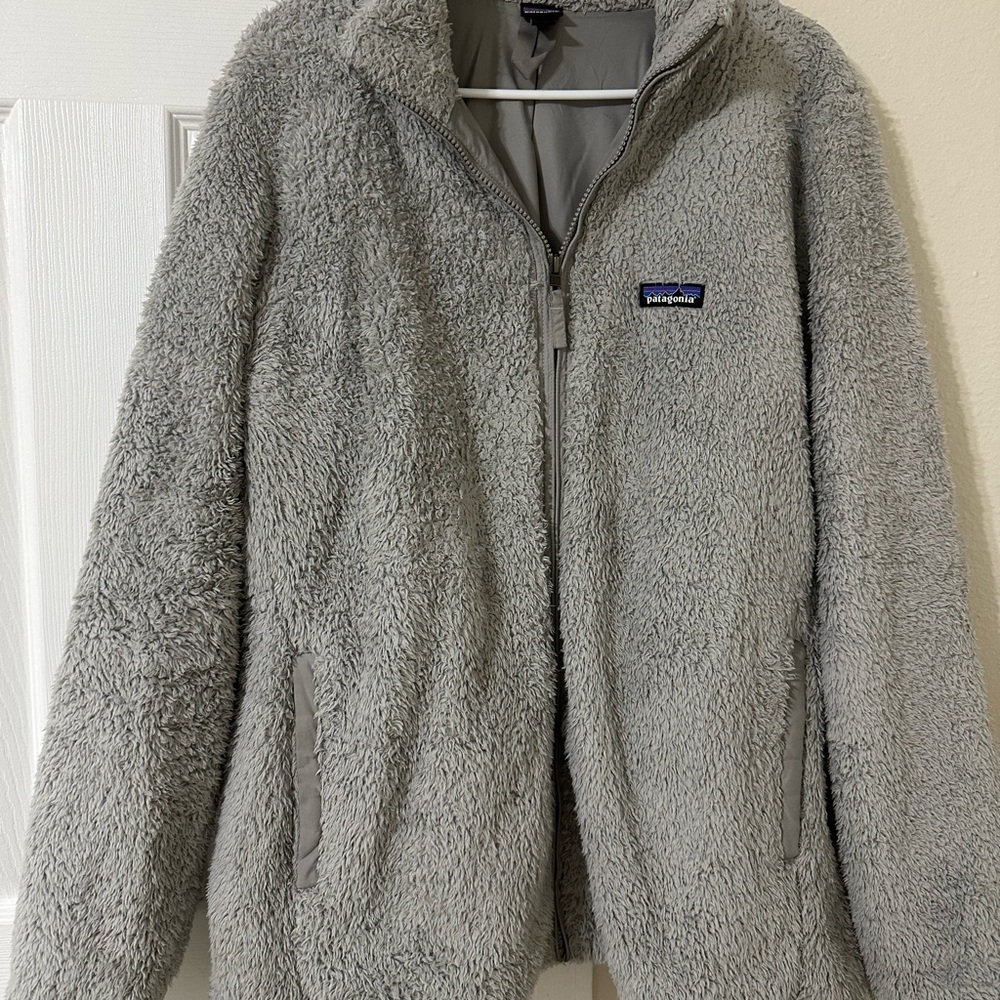 Patagonia Gray Fleece Zip-Up Jacket